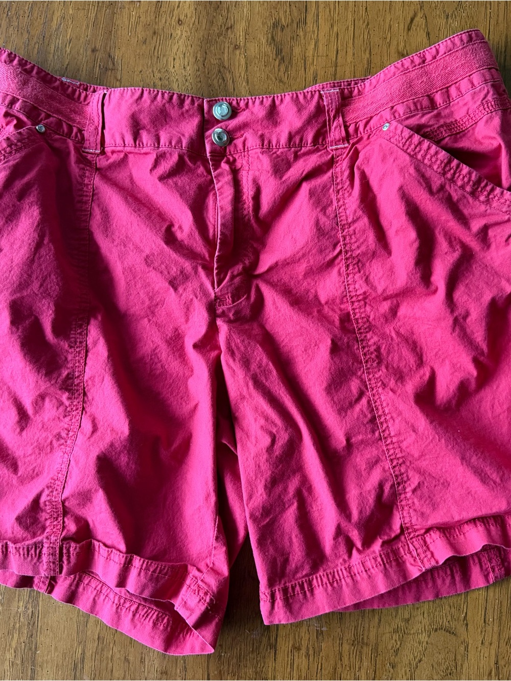 Women's Red  Casual Shorts